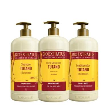 Imagem de Kit Bio Extratus Tutano Shampoo Leave-in e Condicionador (3 produtos)