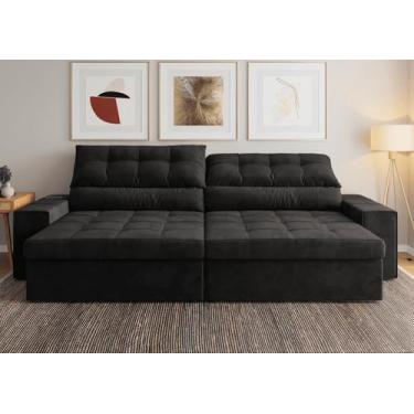 Imagem de Sofá Medelín 2,75m (L) com Carregador USB Retrátil e Reclinável - Cial