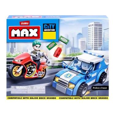 Imagem de Blocos de Montar Max Adventure Police Chase - Candide 125 Peças