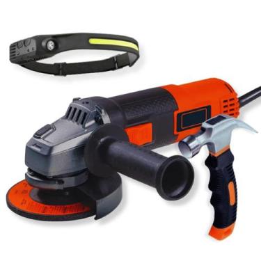 Imagem de Esmerilhadeira Angular Mini Martelo E Lanterna Led Cabeça - Black Deck