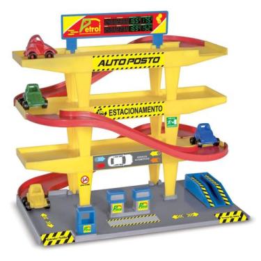 Imagem de Auto Posto Com 3 Andares E 2 Carrinhos 0300 - Nig Brinquedos