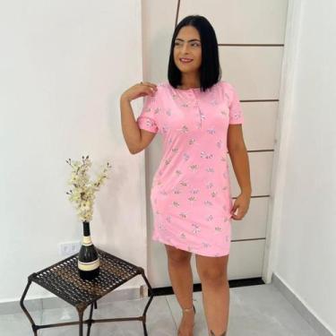 Imagem de Vestido Midi Feminino Basico Justo Manguinha Moda Evangelica - ANJ MOD