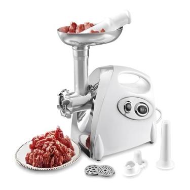 Imagem de Maquina Moer Carne Elétrico Triturador Funil Linguiça Kibe - ZEM