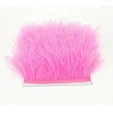 Imagem de Franja  De Plumas De Avestruz Viés De Penas 0,50 Centímetros - AZULAMO