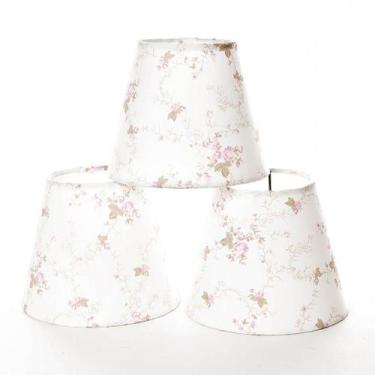 Imagem de Jogo Cúpulas Para Lustre Rosa Quarto Bebê Infantil Menina (3 Unid.) - 