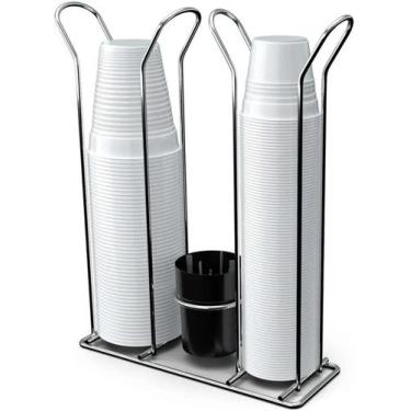 Imagem de Suporte Para Copo Descartável Duplo Café/água & Org. Colher - Stolf