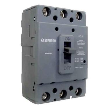 Imagem de Disjuntor Caixa Moldada 100A 22kA Soprano, Cinza