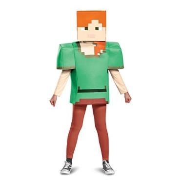Imagem de Alex Classic Minecraft Costume, Multicolor, Large (10-12)