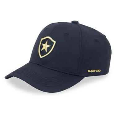 Imagem de Boné Botafogo SuperCap Aba Curva Golden - Oficial, Único, Preto
