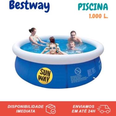 Imagem de Piscina Inflavel Redonda 1000 Litros Sun Way 168 X 51cm Infantil e Adu