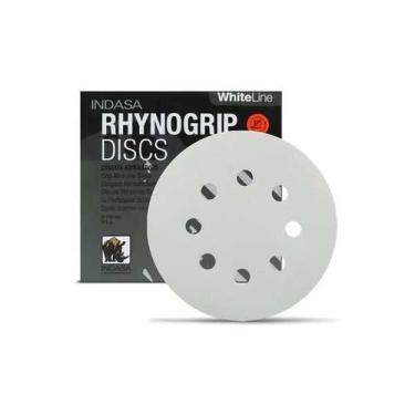 Imagem de Disco lixa d125 8f rhynogrip white - p220 - menor indasa, Sem Variação