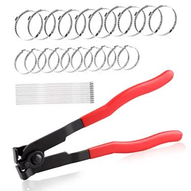 Imagem de SPEEDWOX 31 peças Alicate de braçadeira de bota de junta CV com braçadeiras de pulseira de aço inoxidável Kit de abraçadeiras de metal com fecho de correr, ferramenta de braçadeira de bota CV para a