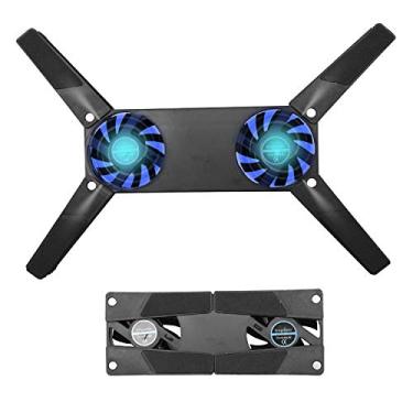 Imagem de Almofada de resfriamento dobrável para laptop de 10 a 15 polegadas PC Notebook Laptop 2 ventiladores Cooler Pad