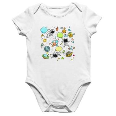 Imagem de Body Bebê Algodão Astronauta - Foca na Moda, Branco, GG