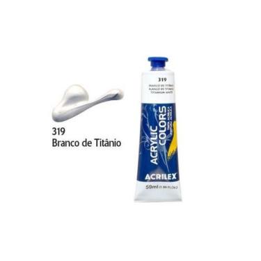 Imagem de Tinta Acrylic Colors 59ml 319 Branco Titanio Acrilex
