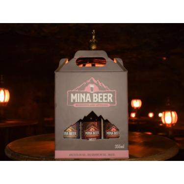 Imagem de Kit 3 cervejas 355 ml (Weiss, Cream Ale, Blonde Ale) - Mina Beer