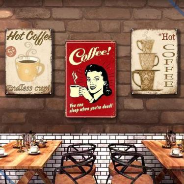 Imagem de Placa Quadro Cantinho Do Café Decoração Vintage MDF - Cia Laser, Placa