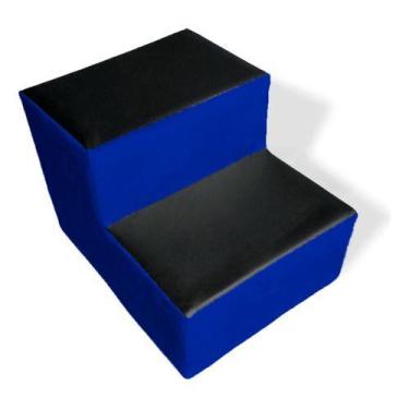 Imagem de Escada Para Estética Em Veludo Sem Juros - La Rocca Design, Azul