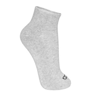 Imagem de Meia de Cano Curto Masculina Olympikus, Cinza, 39-44