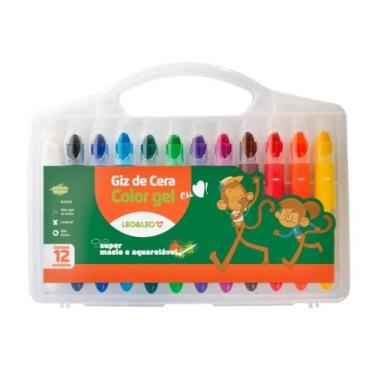 Imagem de Giz de cera com 12 unidades color gel retratil - leo&leo - Leonora