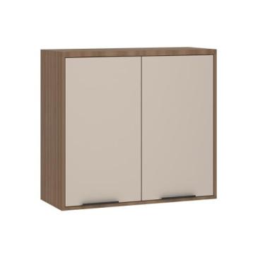 Imagem de Armário Aéreo 80 cm 2 Portas Aspen Luciane Móveis - Luciane Moveis, Be