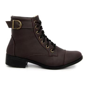 Imagem de Botinha Sneaker Fivela Feminina Cano Baixo Marrom - Zafrem, 35, Marrom