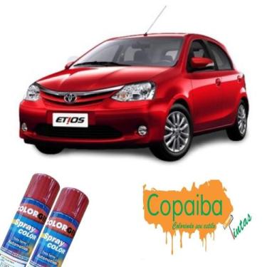 Imagem de Tinta Spray Automotiva (VERMELHO METÁLICO) NA COR DO SEU CARRO 300ml F