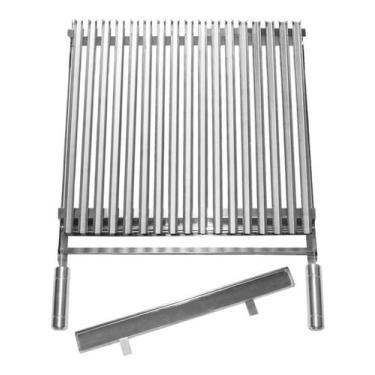 Imagem de Grelha Inox Churrasqueira Parrilla Argentina Picanheira com Coletor de