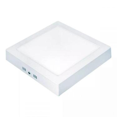 Imagem de Painel Plafon Led de Sobrepor Taschibra Quadrado Lux 18W, Branco 4000K