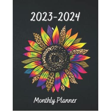Imagem de 2023-2024 Monthly Planner: Large Planner with To Do List & Goals, Calendar Organizer Agenda Appointment, Personal Informations Contact Celebrations Yearly Overview