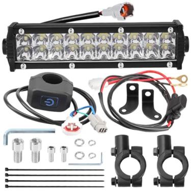 Imagem de Barra de luz LED, kit de farol de motocicleta pequena barra de luz LED para KLX110 YFZ450 CRF110 YZ250F CRF250F TTR110 XR150L para Taotao Apollo Honda ATV 4 rodas Dirt Bike Motocross 60W serve para