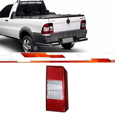 Imagem de Lanterna Traseira Strada Adventure 2008 2009 2010 2011 2012 2013 Bicolor Cristal Tampa Lado Esquerdo