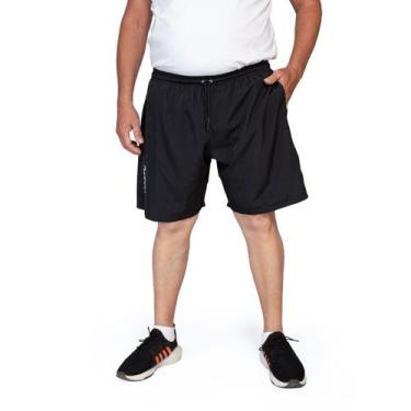 Imagem de Bermuda Short Praia Masculino Plus Size Tactel Cós Elástico Cordão Aca