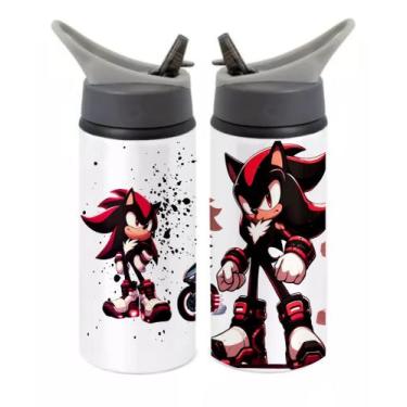 Imagem de Garrafa sonic 3 aluminio 600ml tampa e canudo - Pammy studio, shadow