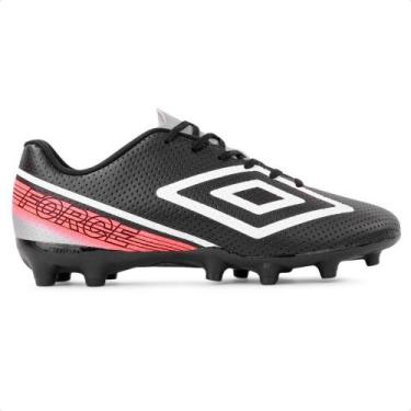 Imagem de Chuteira de Campo Umbro Masculina, 43, Preto, Coral