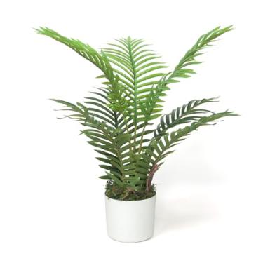 Imagem de Palmeira artificial 70 cm, árvores artificiais grandes para ambientes internos, planta de chão de areca tropical falsa em vaso, para decoração de casa moderna e presente de inauguração de casa