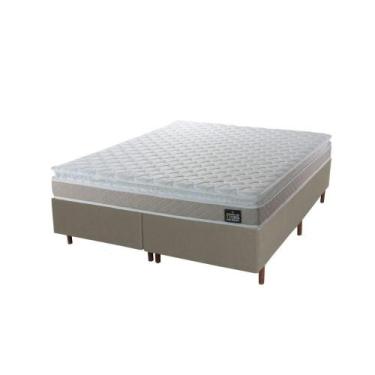 Imagem de Cama Box Queen Hellen Premium Espuma D33 Pillow Top Branco - HELLEN ES