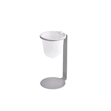 Imagem de PRESSCA Mini Coador de cafe individual prata. Refil de algodão, suporte de aço resistente. 15 cm de altura.