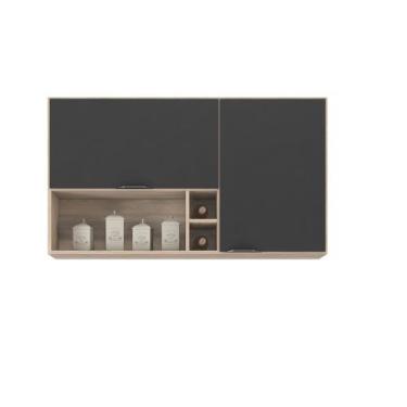 Imagem de Armário Aéreo Firenze 120cm 2 Portas com Nicho e Adega 94221 Demóbile,