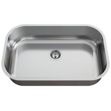 Imagem de Cuba para Pia de Cozinha em Aço Inox N2 56x35x14cm Polida com Válvula GhelPlus Inox