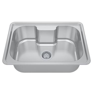 Imagem de Cuba para Cozinha Gourmet Pia Aço Inox  63x44x20cm Acetinado GhelPlus Inox