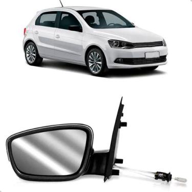 Imagem de Retrovisor Gol G6 2013 A 2016 Texturizado C/ Controle - SP ACESSÓRIOS,