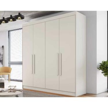 Imagem de Guarda Roupa Casal 3 Gavetas e 4 Portas Nantes Off White - Europa