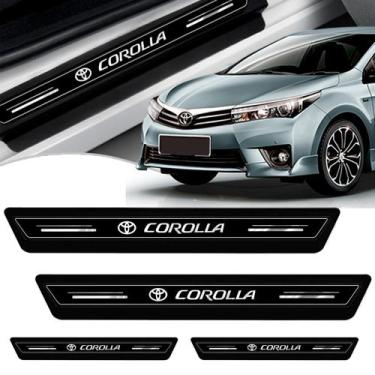 Imagem de Soleira Protetor Porta Platinum Toyota Corolla 2014 2015 2016 2017 201