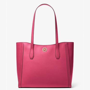 Imagem de Bolsa de Ombro Feminina Grande Electric Pink MK Leida Tote