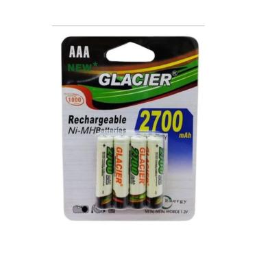 Imagem de 4 Pilhas Recarregáveis AAA 2700Mah Glacier
