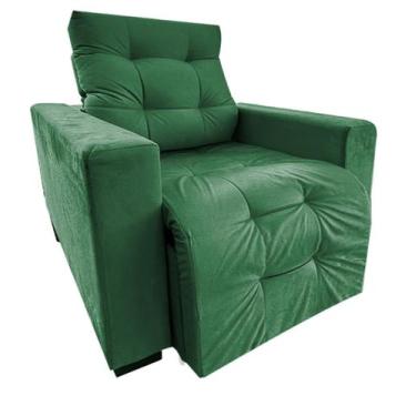 Imagem de Poltrona Amamentação Retratil E Reclinavel Cris - Silverio Decor, Verd
