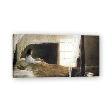 Imagem de LKXGRRSFG Impressão em tela Chambered Nautilus Andrew Wyeth - Arte de realismo americano, pintura em aquarela e têmpera de ovo para decoração de casa 20 x 36 cm
