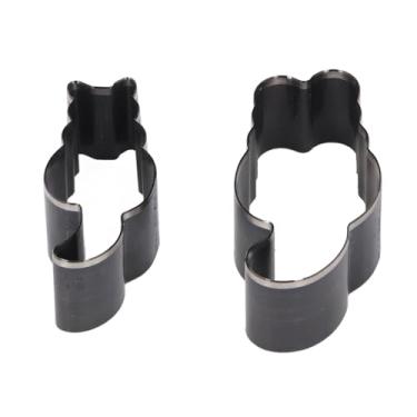 Imagem de 2 Pçs 55mm 65mm Corte Em Forma de Gato Morrer Oco Cortador de Perfuração Buraco Cortador de Imprensa Manual de Couro Artesanato Ferramenta Perfurador