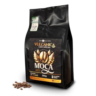 Imagem de Café Moca 250g Grão, Torra Média, Arábica 83 SCA - Loja Vulcânica
